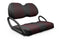 Quilted Leatherette Golf Cart Seat Covers - Quilted Diamond Black and Red Diamond Stitching / Club Car Precedent / Tempo / Onward
