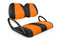 Neo-Sport Golf Cart Seat Covers - Neo-Sport Black and Orange / Club Car Precedent / Tempo / Onward