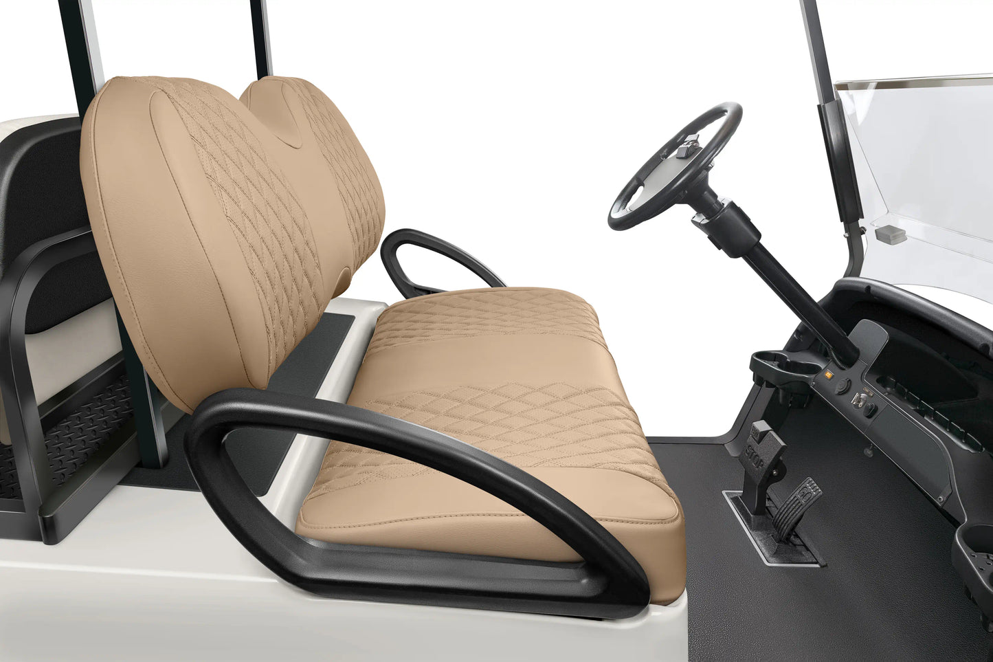 Quilted Diamond Tan and Tan