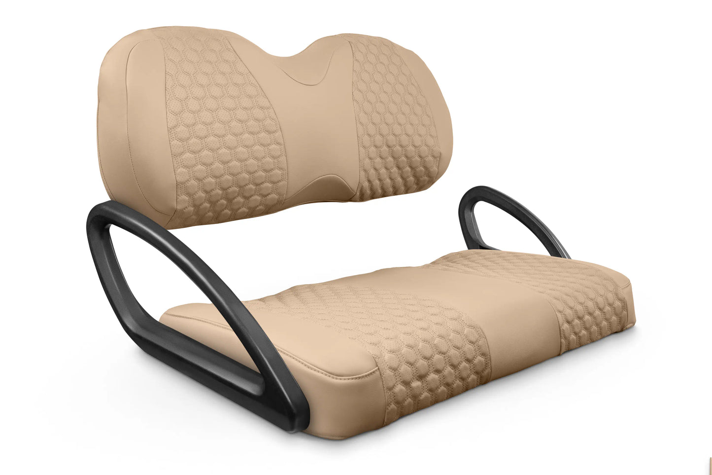 Quilted Hexagon Tan and Tan