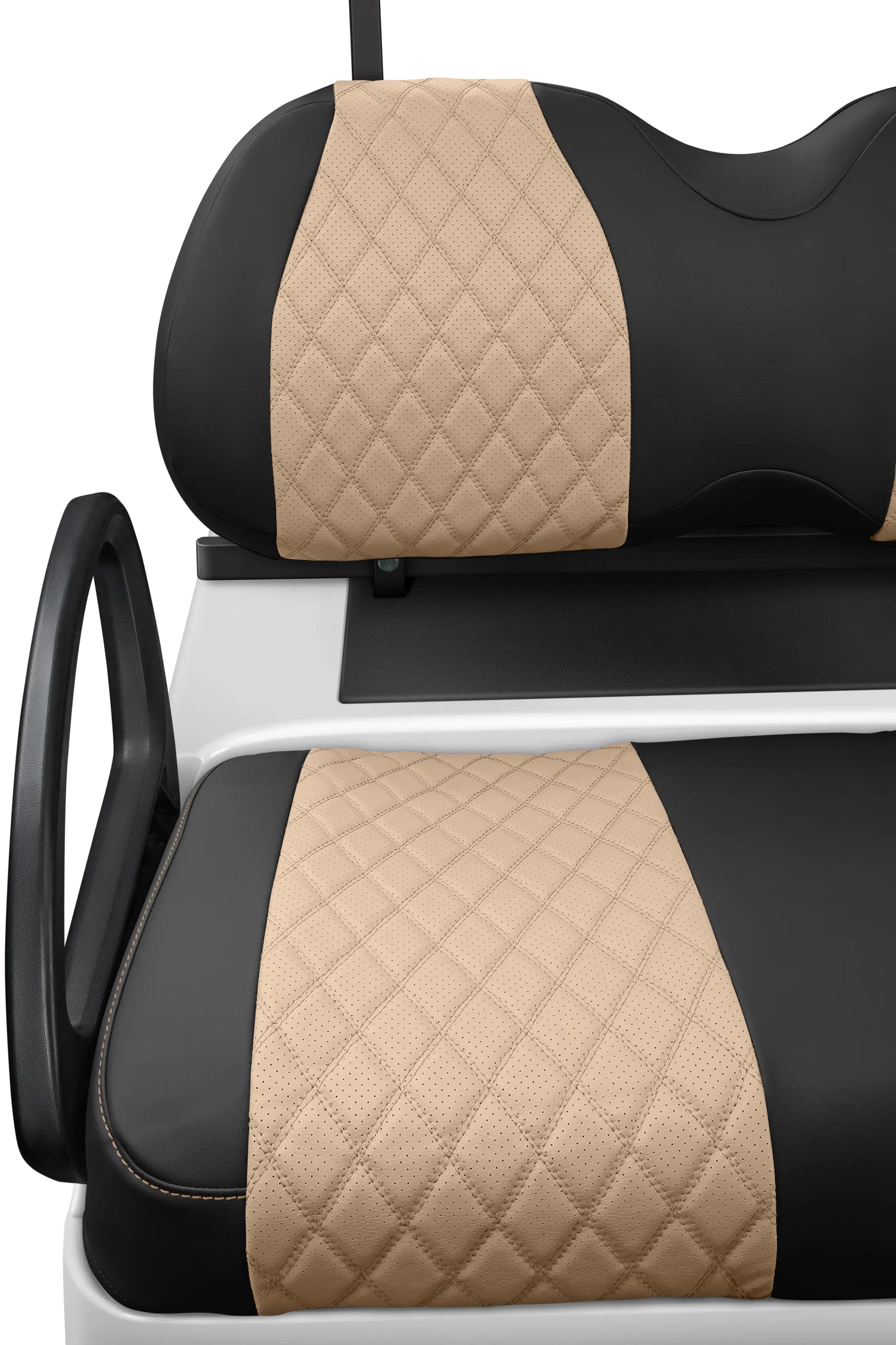 Quilted Diamond Black and Tan