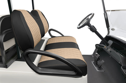 Quilted Diamond Black and Tan