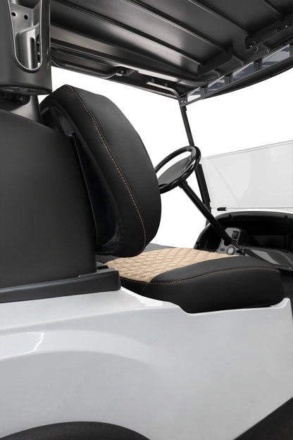 Quilted Hexagon Black and Tan