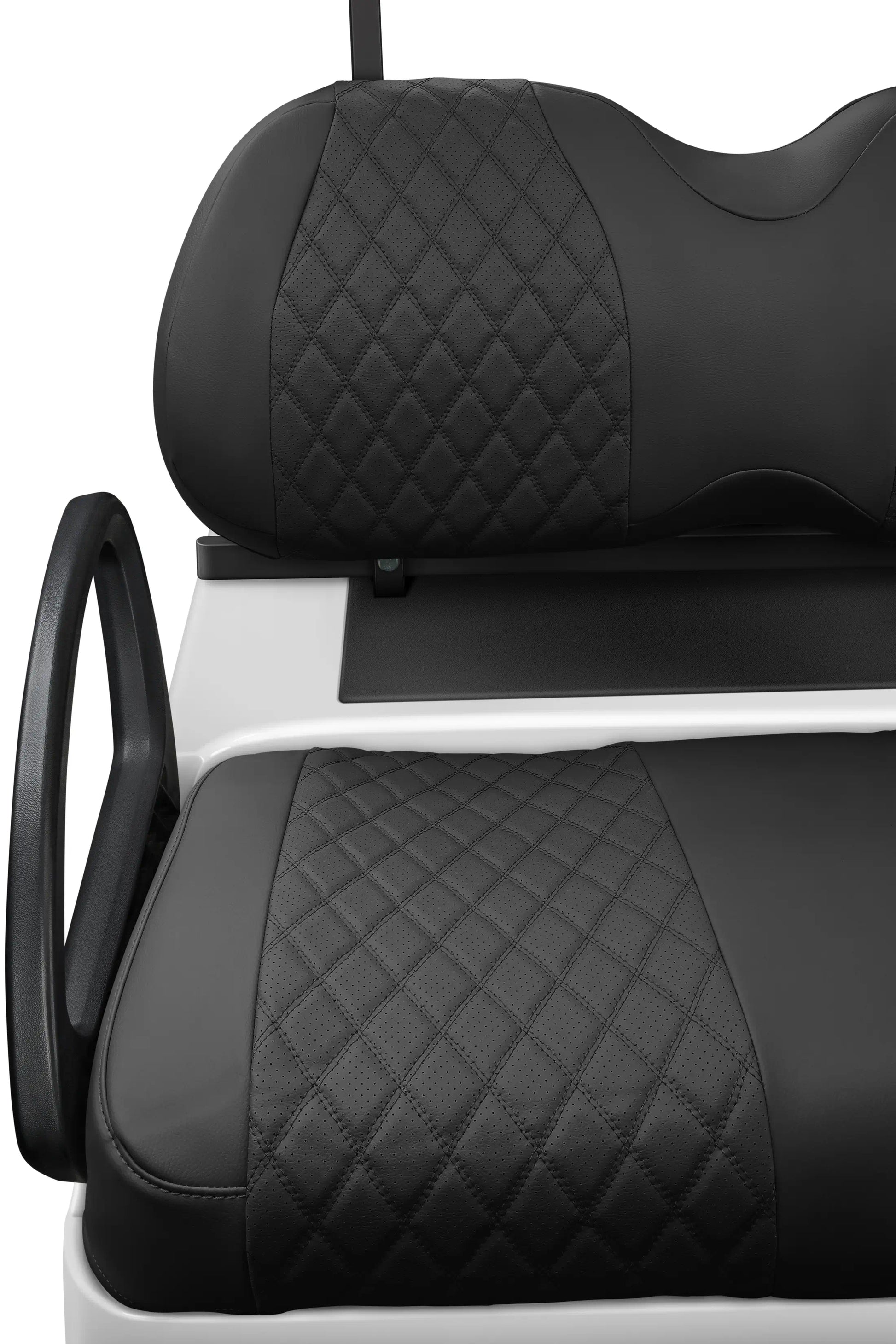 Quilted Diamond Black and Black