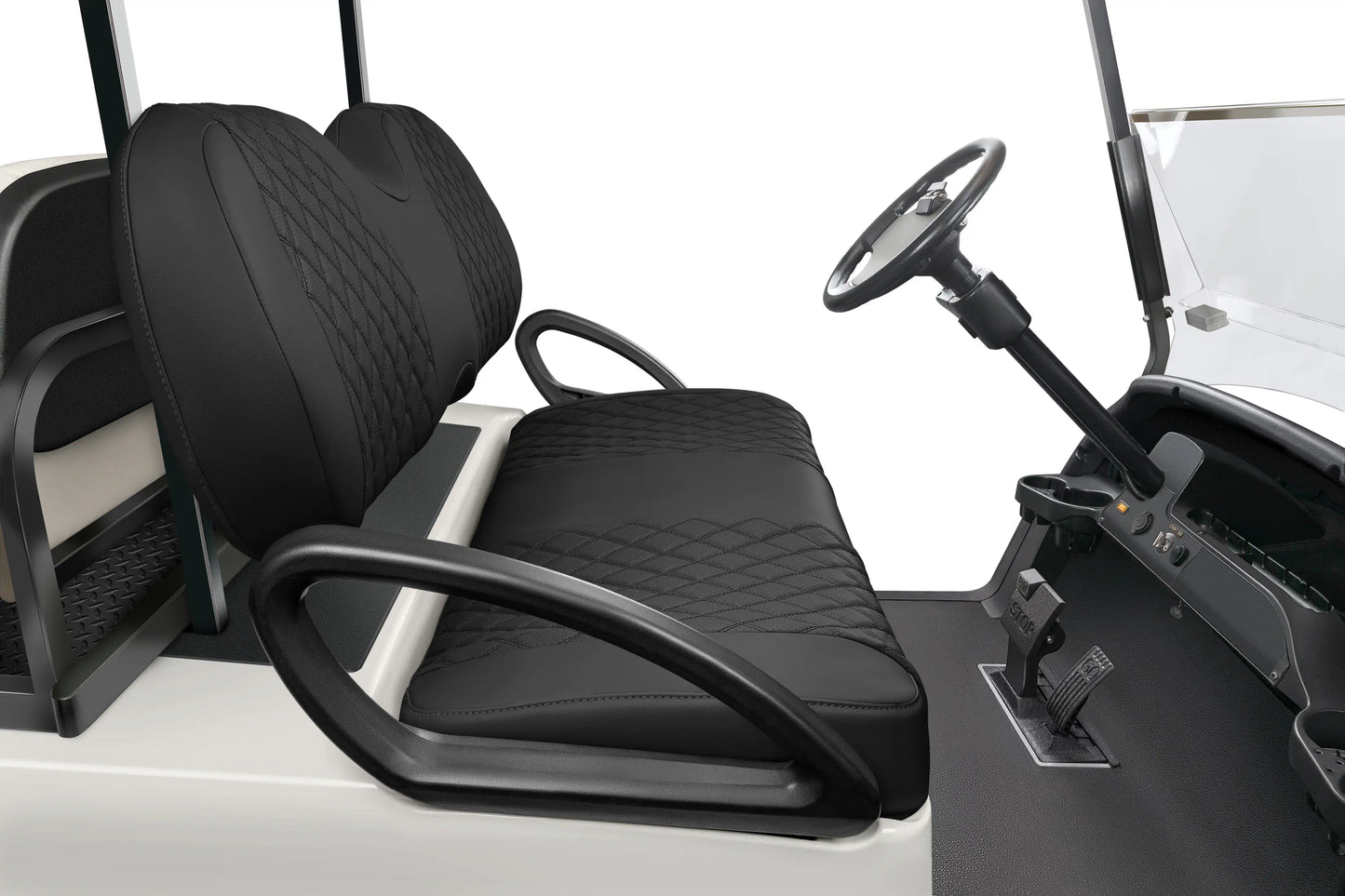 Quilted Diamond Black and Black