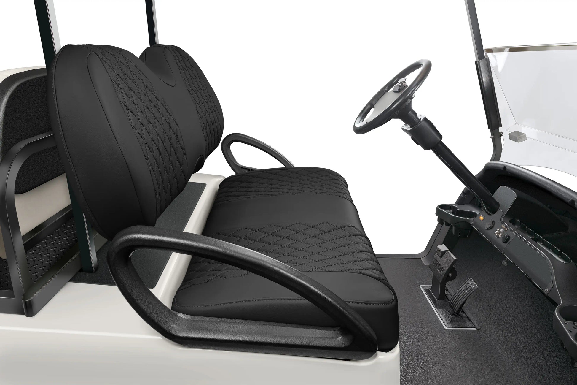 Quilted Diamond Black and Black