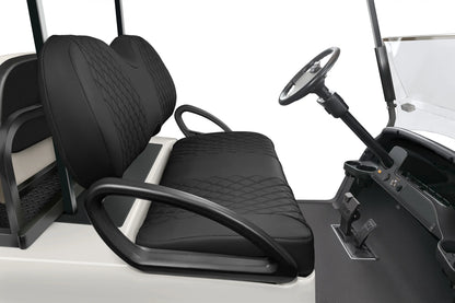 Quilted Diamond Black and Black