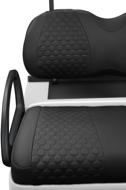 Quilted Hexagon Black and Black