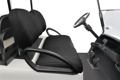 Quilted Hexagon Black and Black