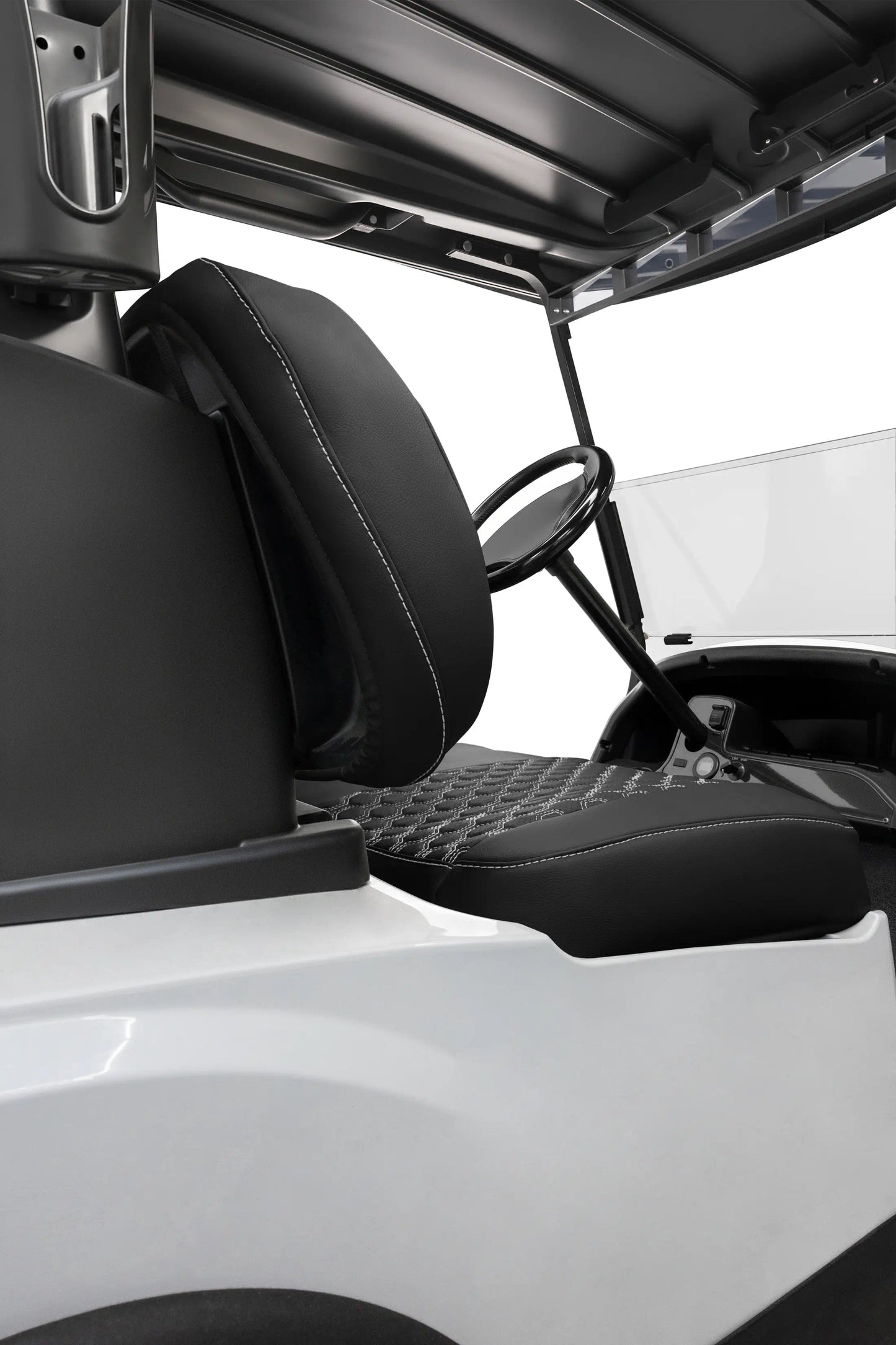 Quilted Hexagon Black and White Hexagon Stitching