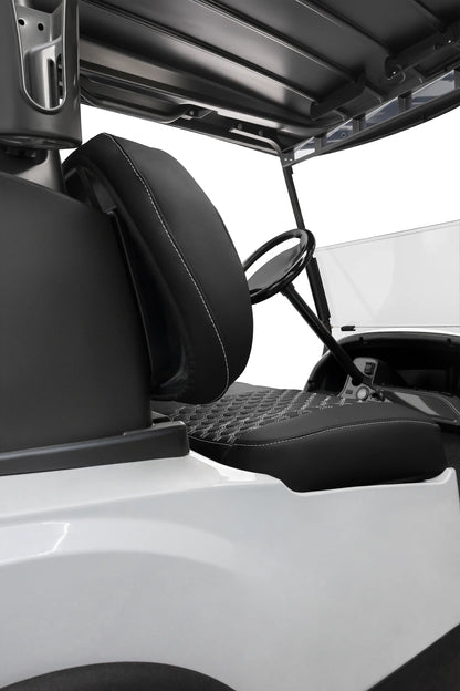 Quilted Hexagon Black and White Hexagon Stitching