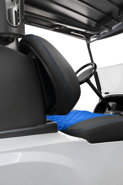 Quilted Diamond Black and Blue