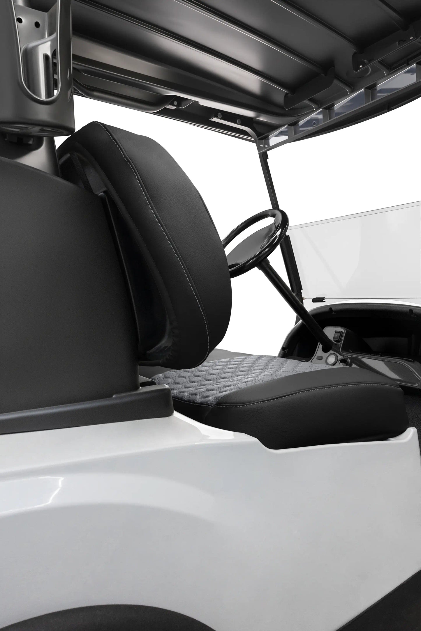 Quilted Hexagon Black and Charcoal