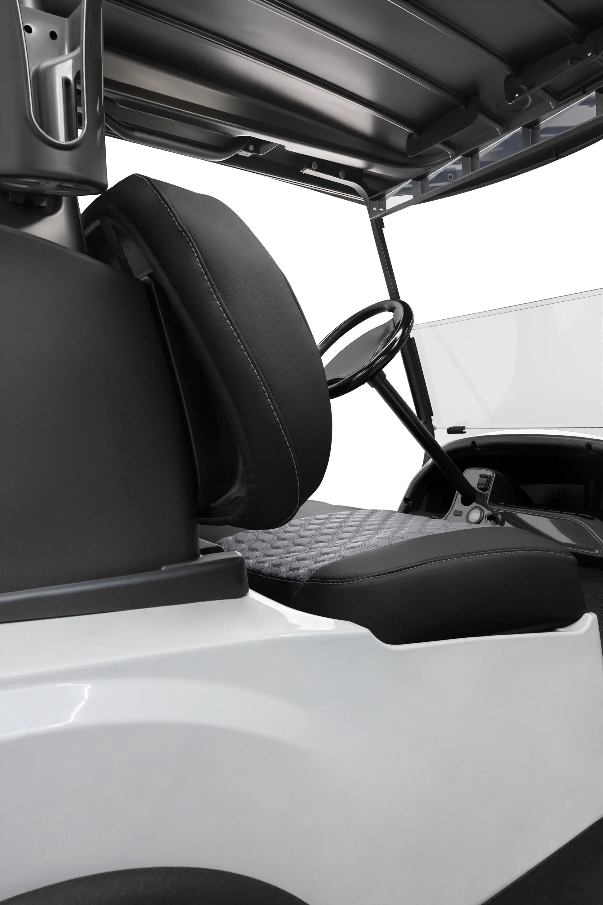 Quilted Hexagon Black and Charcoal