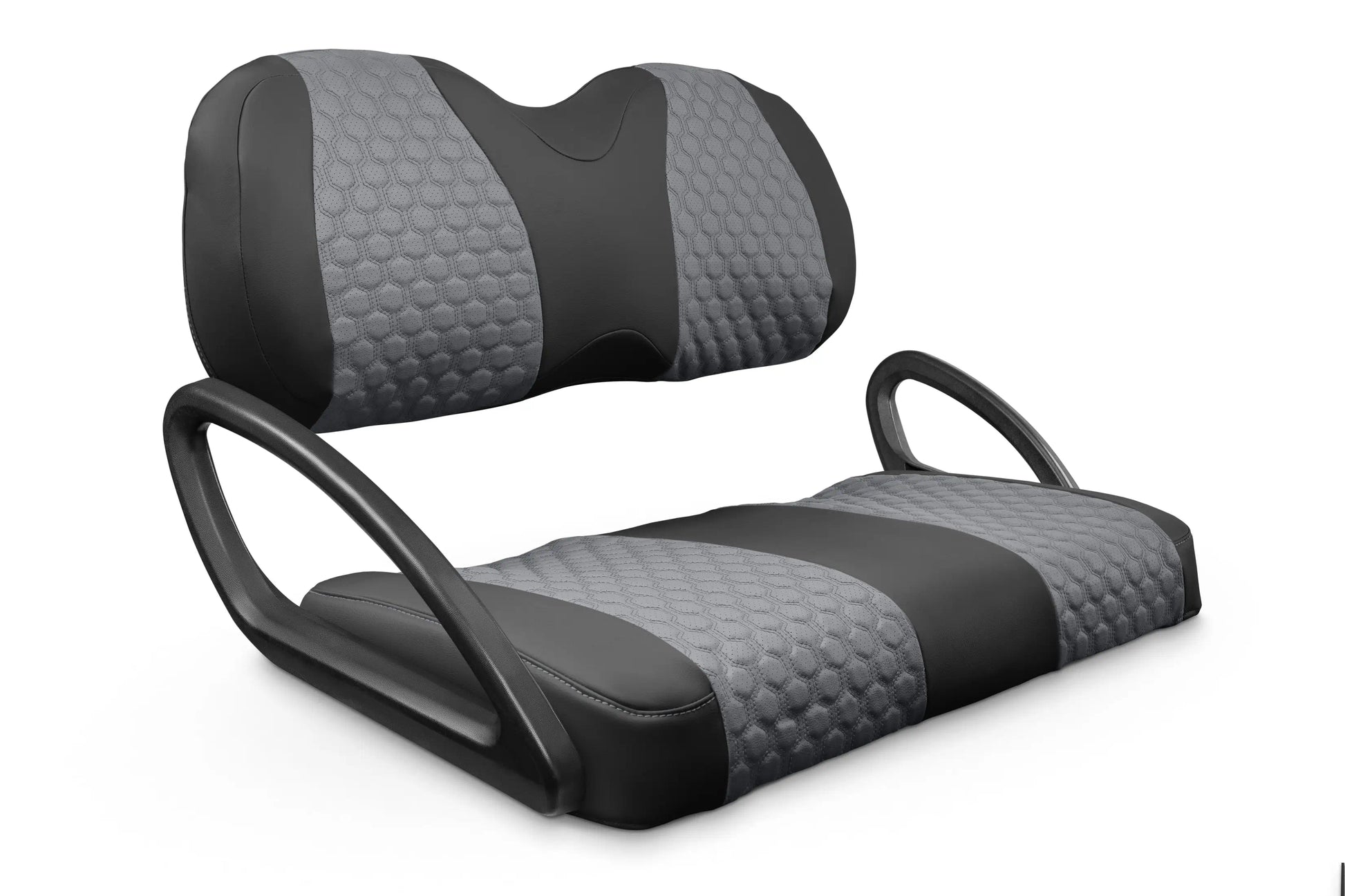 Quilted Hexagon Black and Charcoal