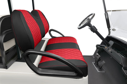 Quilted Diamond Black and Red