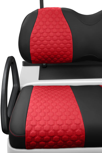 Quilted Hexagon Black and Red