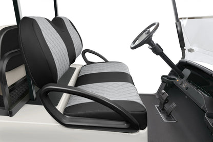 Quilted Diamond Black and Silver