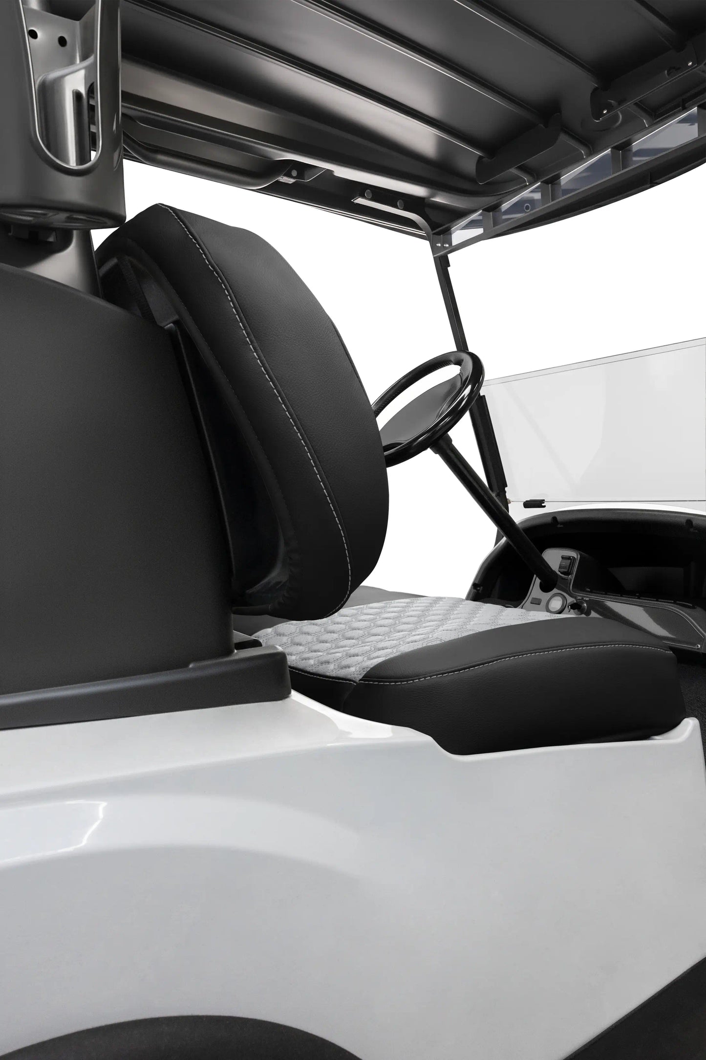 Quilted Hexagon Black and Silver