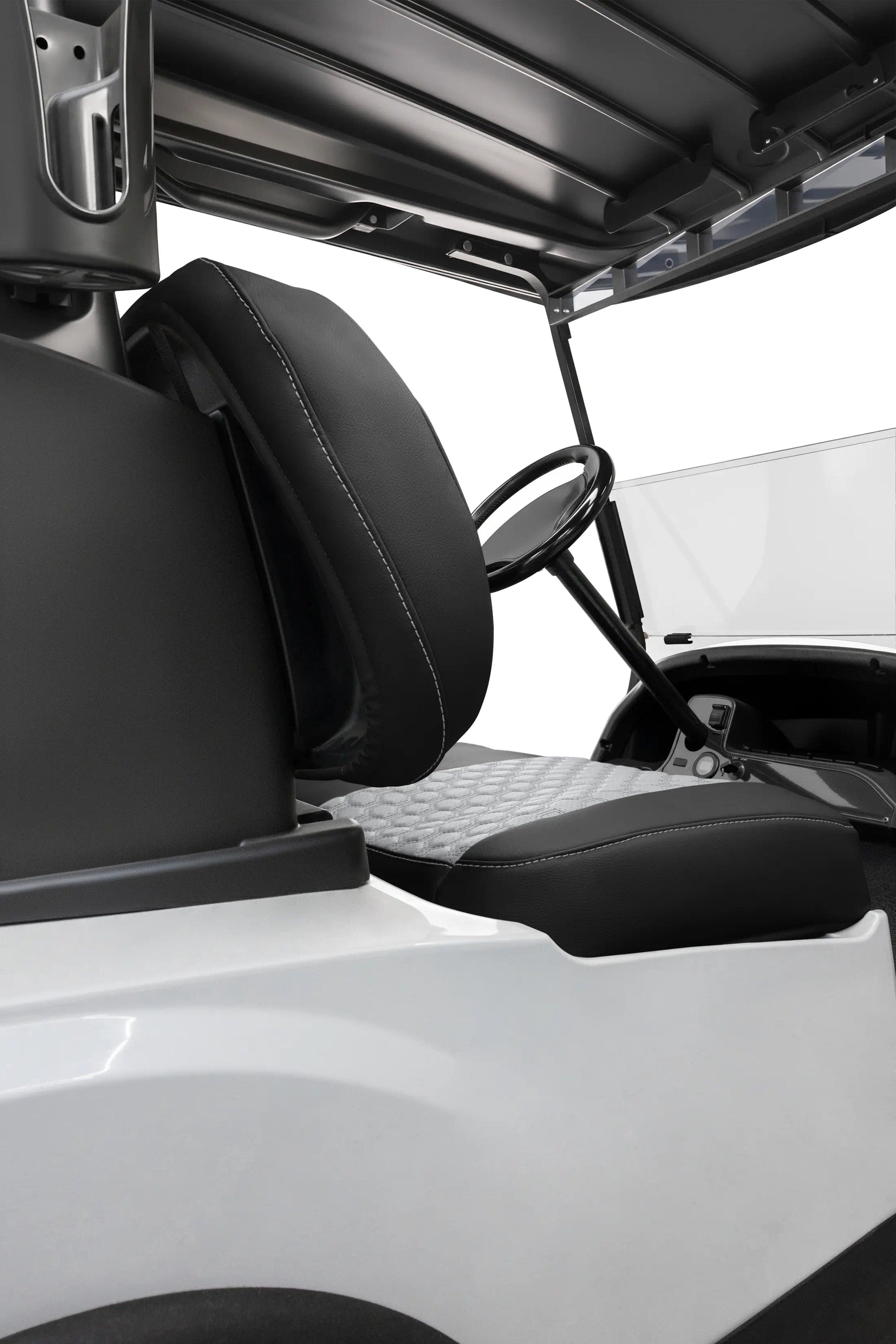 Quilted Hexagon Black and Silver