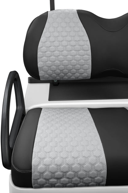 Quilted Hexagon Black and Silver