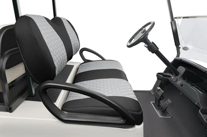 Quilted Hexagon Black and Silver