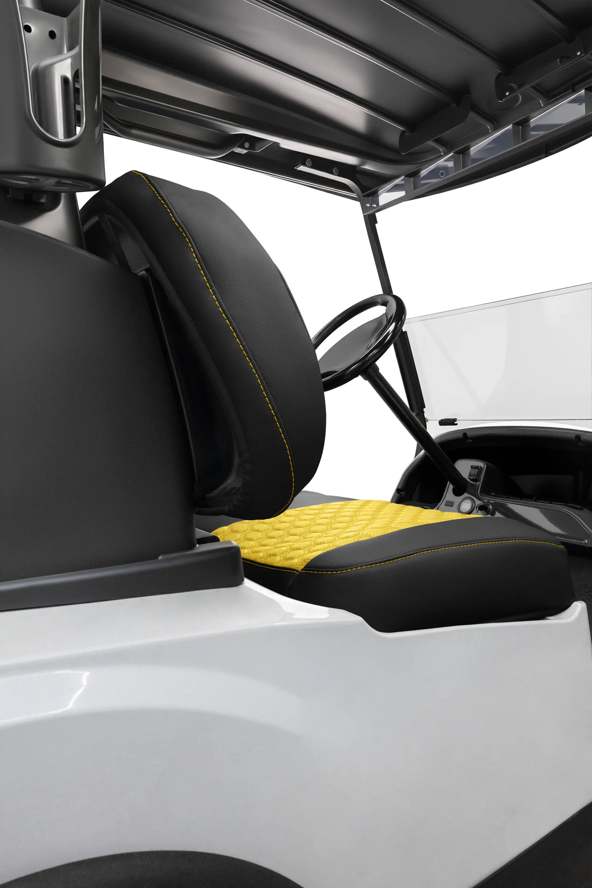 Quilted Hexagon Black and Yellow