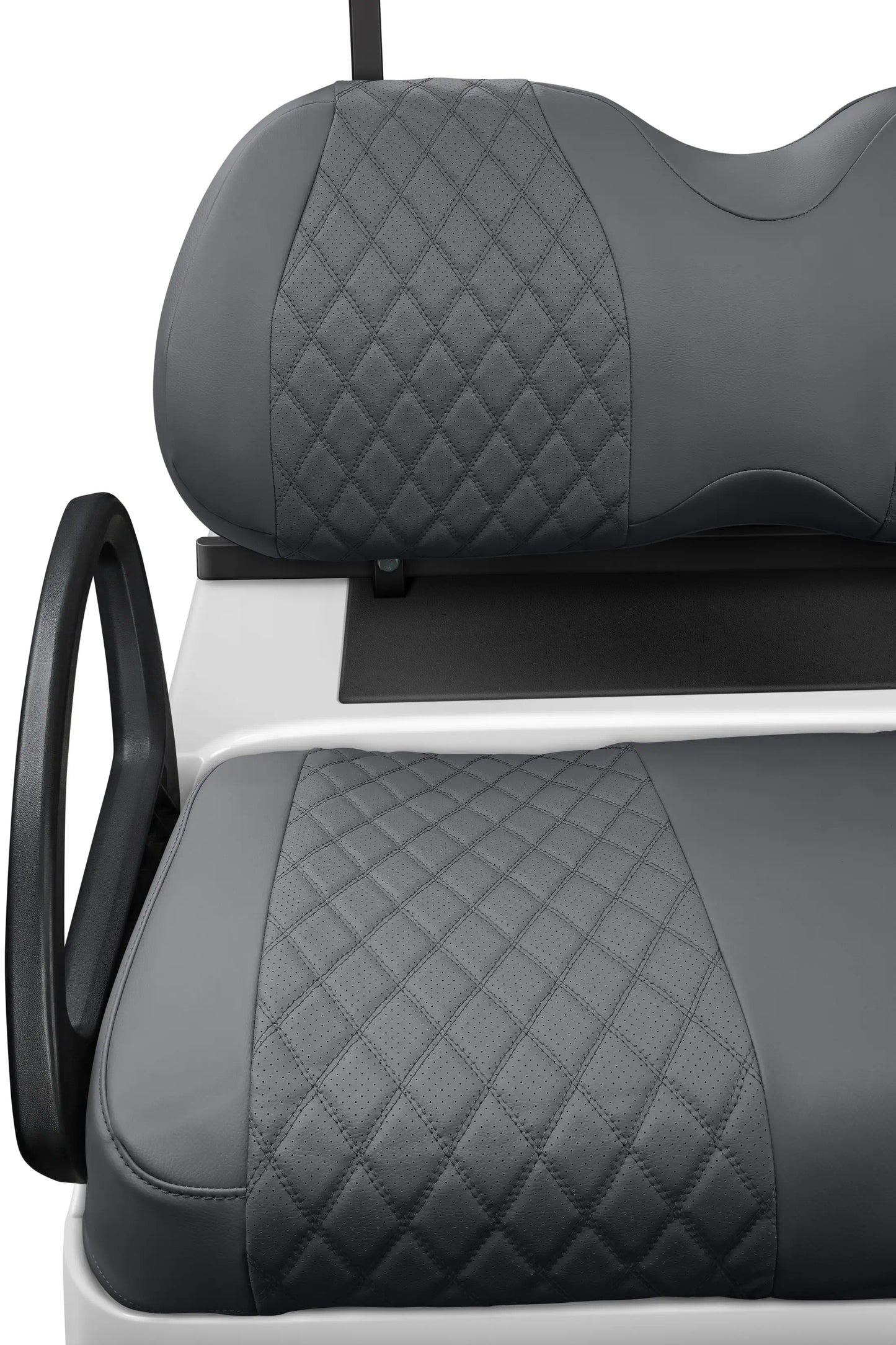 Quilted Diamond Charcoal and Charcoal