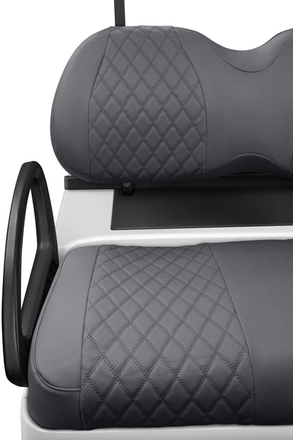 Quilted Diamond Charcoal and Charcoal