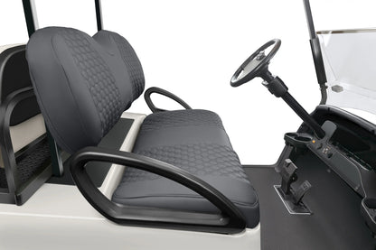 Quilted Hexagon Charcoal and Charcoal