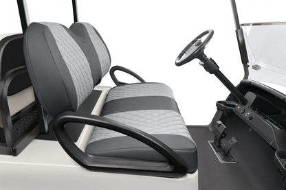 Quilted Diamond Charcoal and Silver