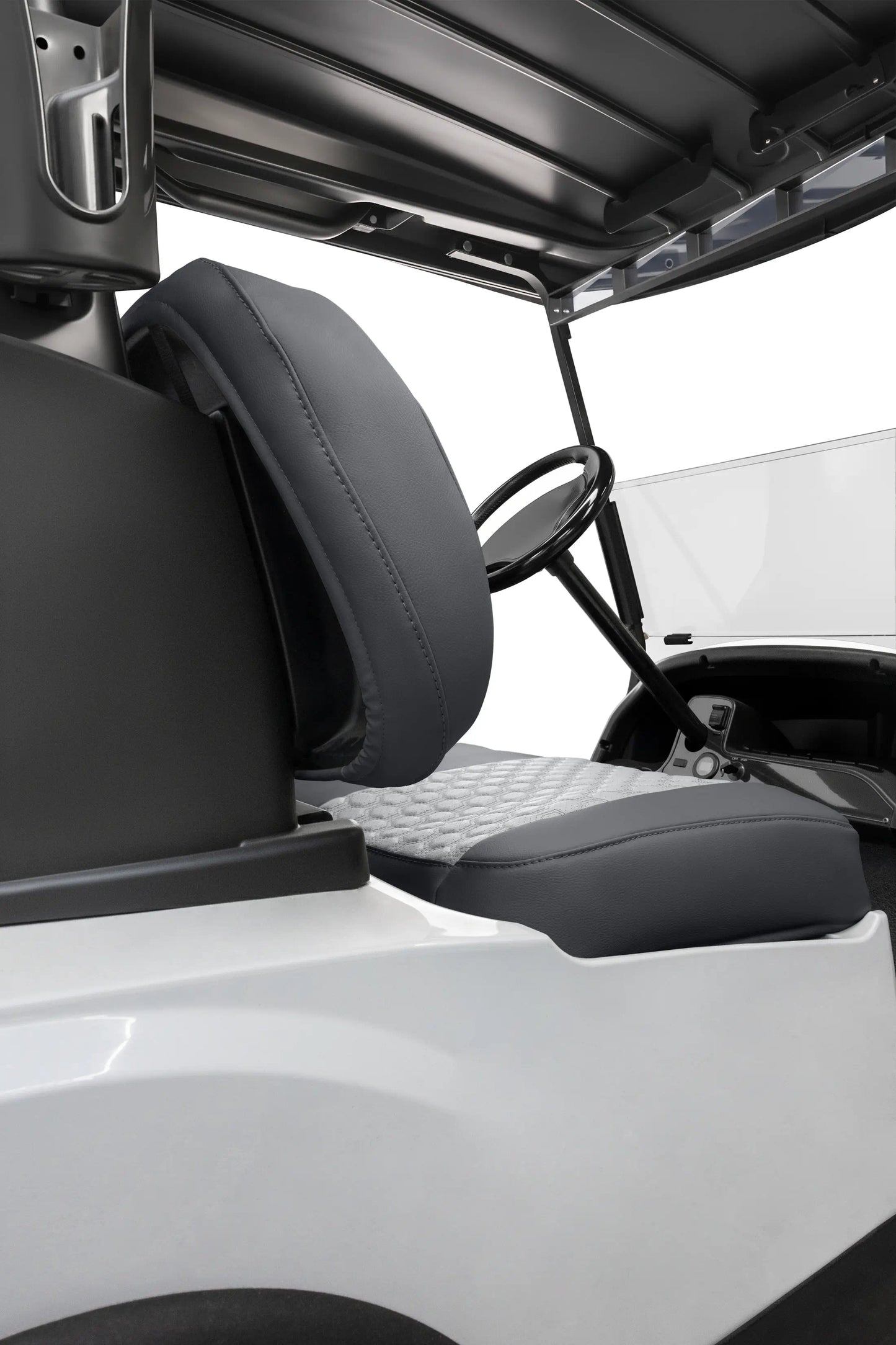 Quilted Hexagon Charcoal and Silver