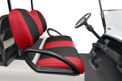 Quilted Hexagon Red and Black