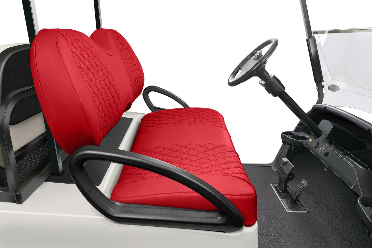 Quilted Diamond Red and Red