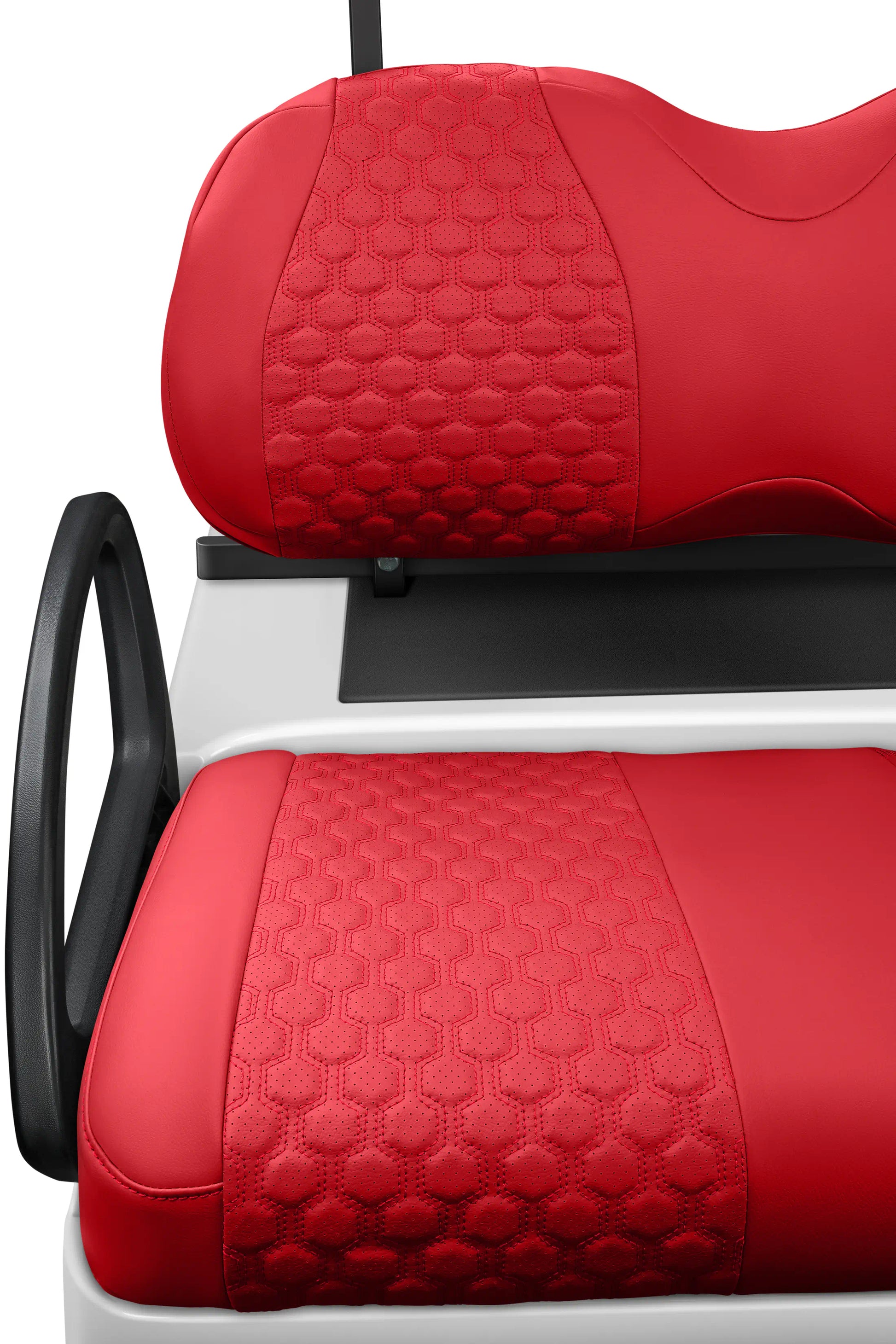 Quilted Hexagon Red and Red