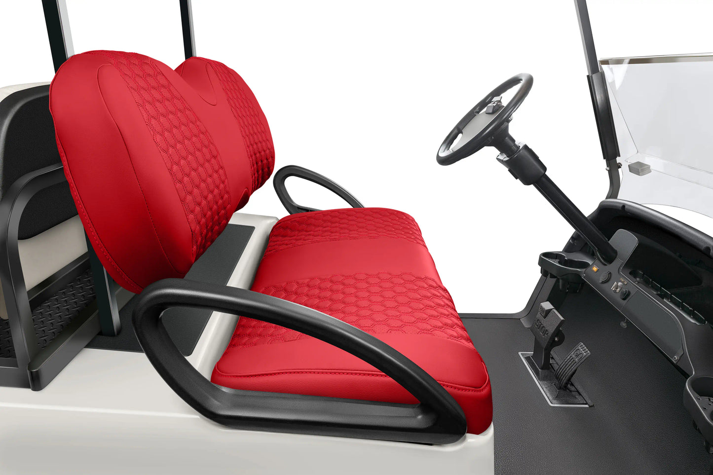 Quilted Hexagon Red and Red