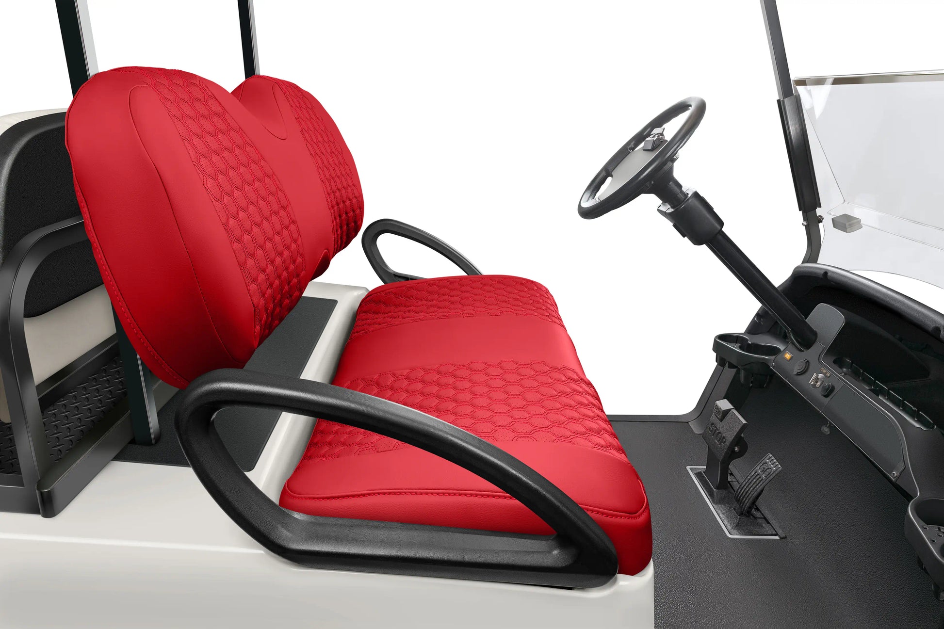 Quilted Hexagon Red and Red