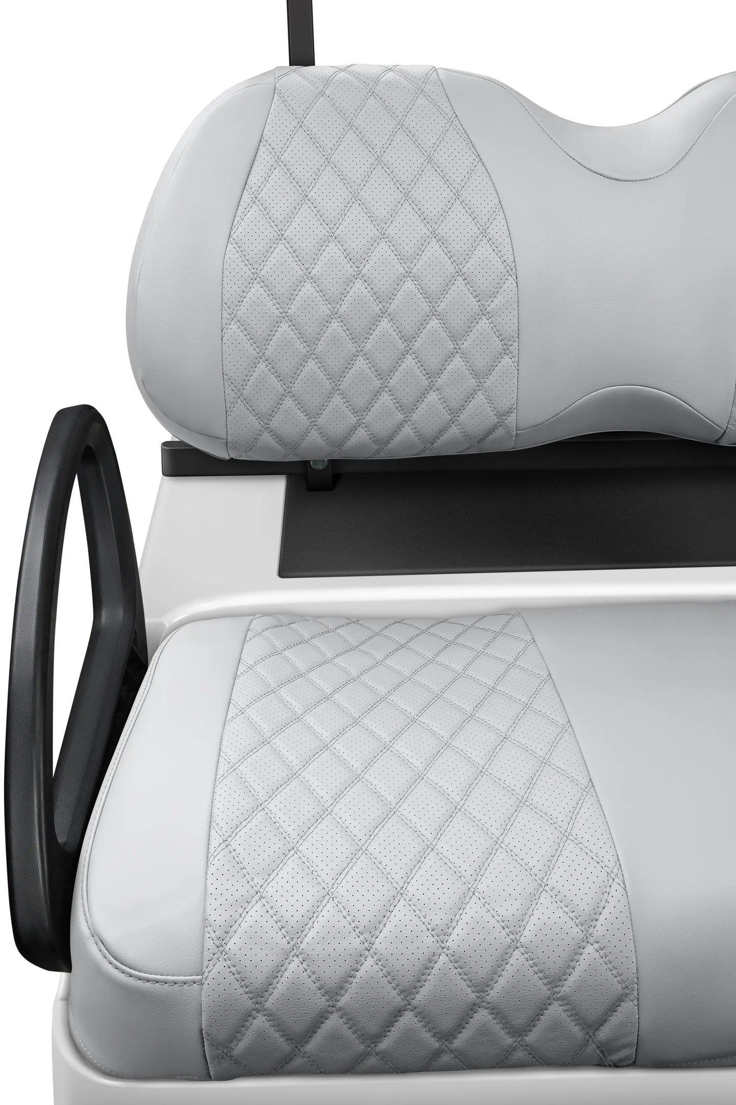 Quilted Diamond Silver and Silver