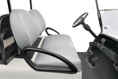 Quilted Diamond Silver and Silver