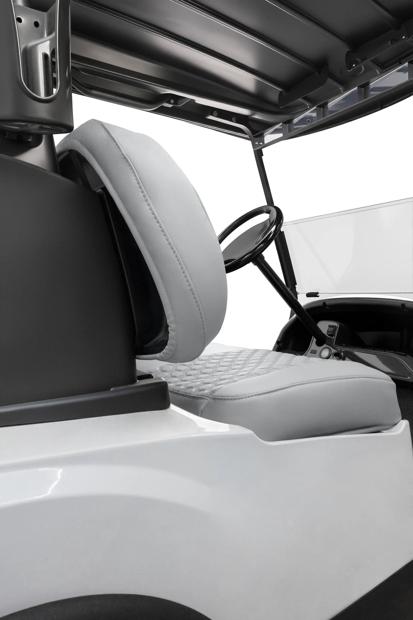 Quilted Hexagon Silver and Silver