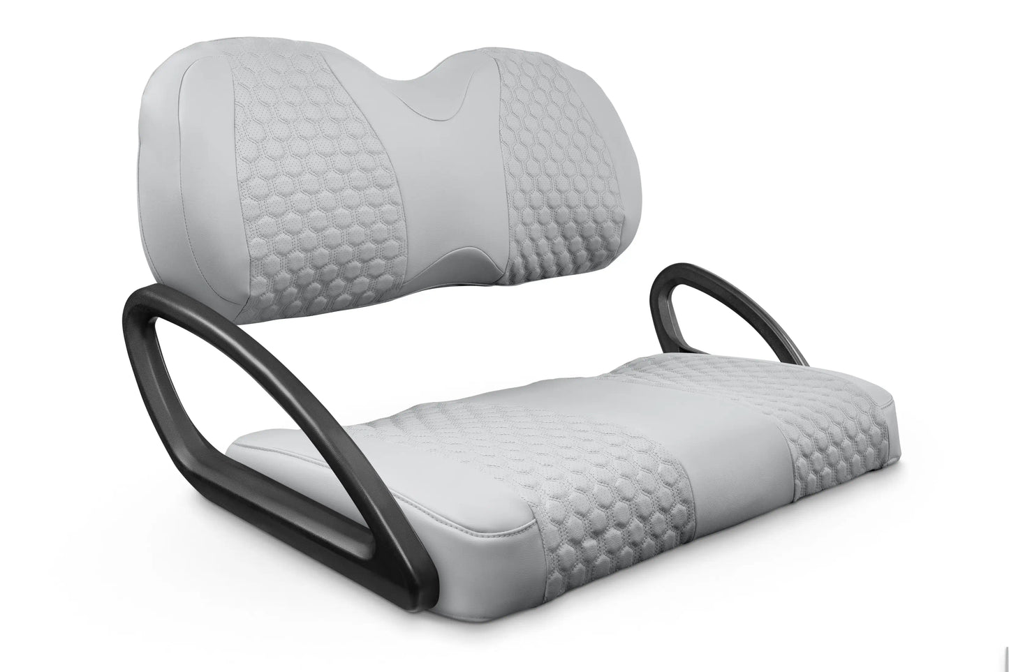 Quilted Hexagon Silver and Silver