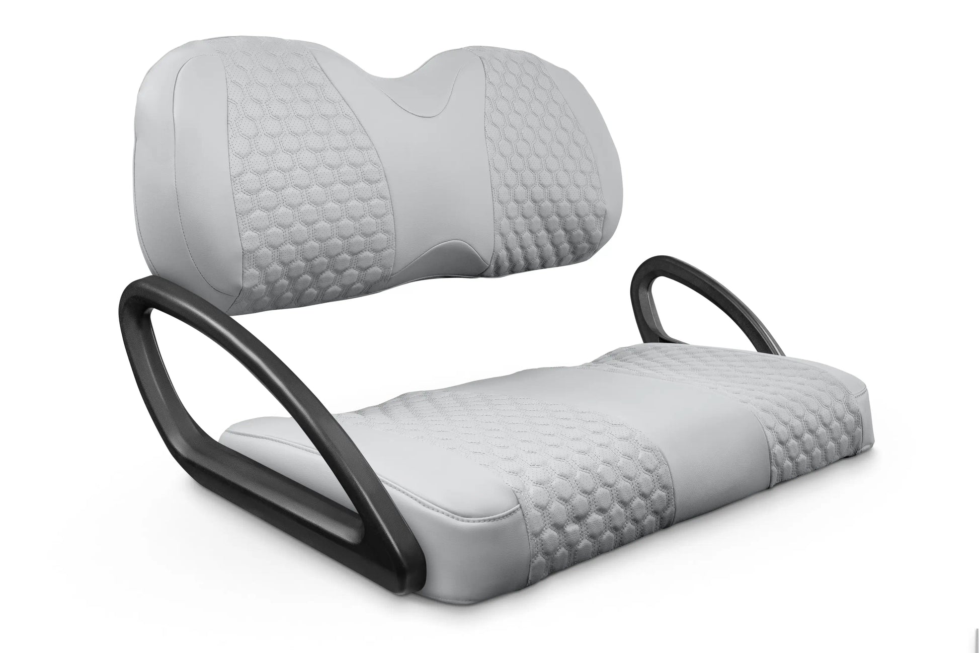 Quilted Hexagon Silver and Silver