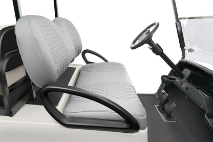 Quilted Hexagon Silver and Silver