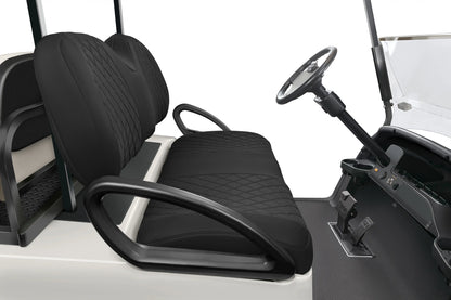 Quilted Diamond Black and Black