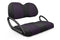 Quilted Neo-Sport Golf Cart Seat Covers - Quilted Diamond Black and Purple Diamond Stitching / Club Car Precedent / Tempo / Onward