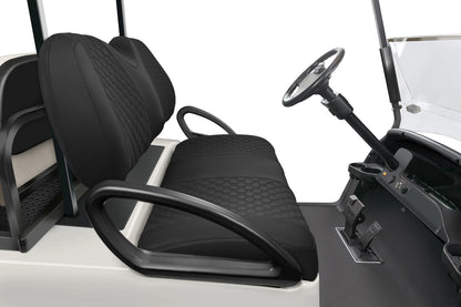 Quilted Hexagon Black and Black