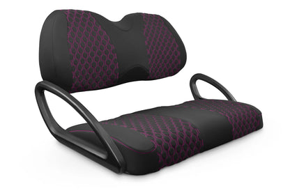 Quilted Hexagon Black and Pink Hexagon Stitching