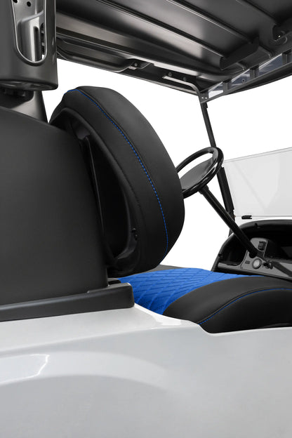 Quilted Diamond Black and Blue