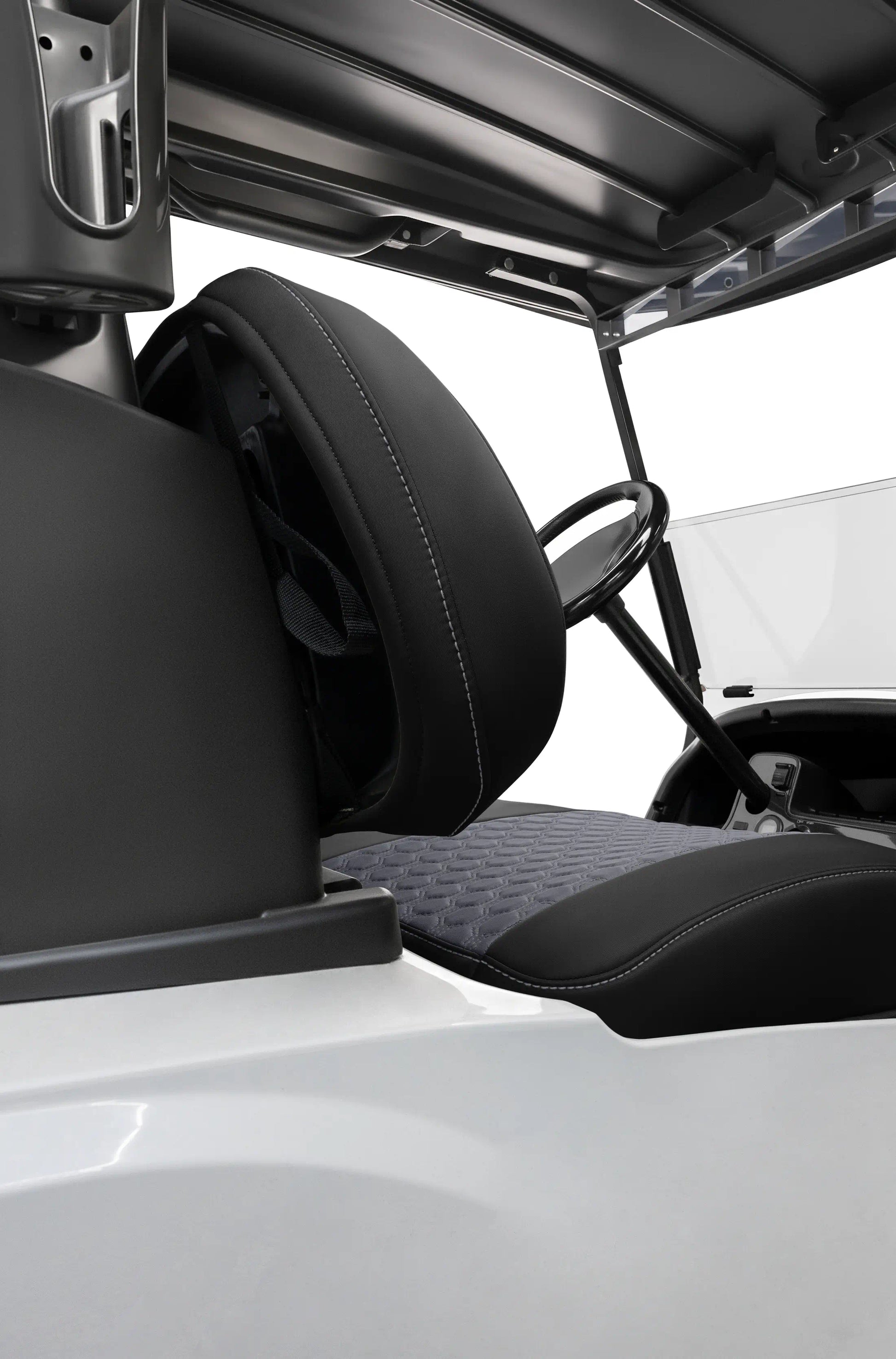 Quilted Hexagon Black and Charcoal