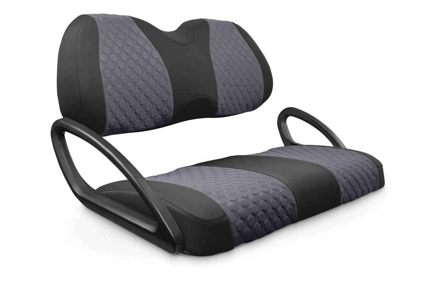 Quilted Hexagon Black and Charcoal